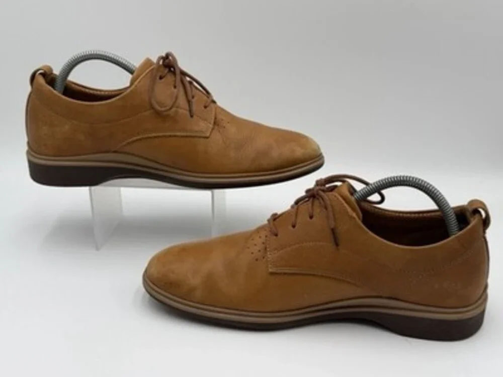 Amberjack Men's Size 8 The Original Full Grain Leather Dress Shoes Honey Tan